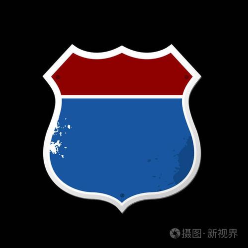 街道公路路标矢量广告
